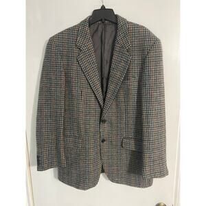Magee Donegal tweed blazer sport coat men’s size 40R brown houndstooth handwoven